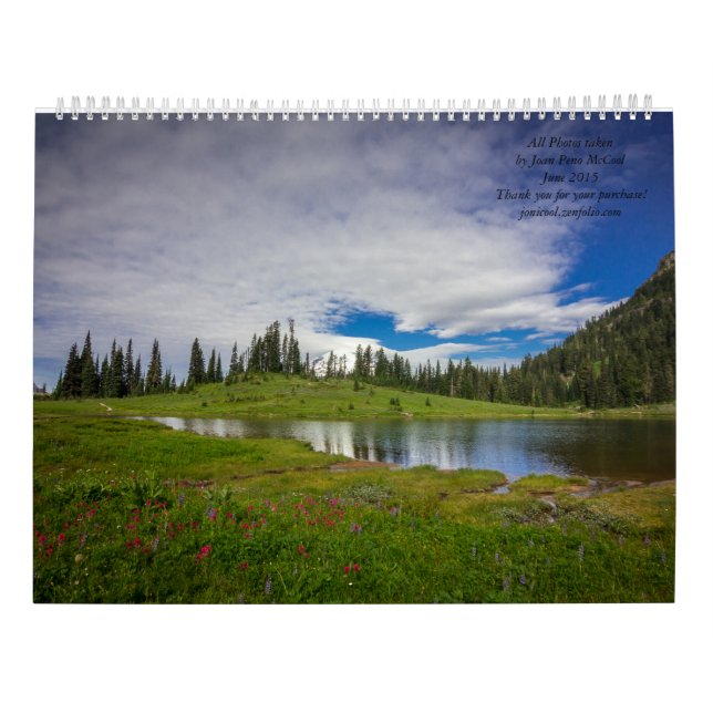 Bergseen-Kalender Kalender (Rückseite)