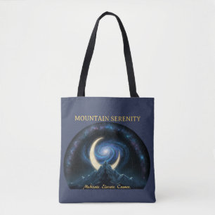 Bergserenität Kosmische Meditation. Mondsichel Tasche