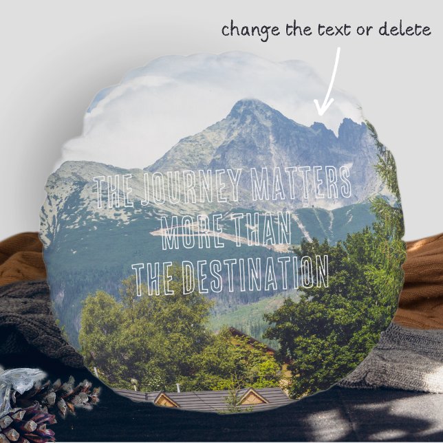 Bergsicht Kopfkissen Rundes Kissen (Von Creator hochgeladen)