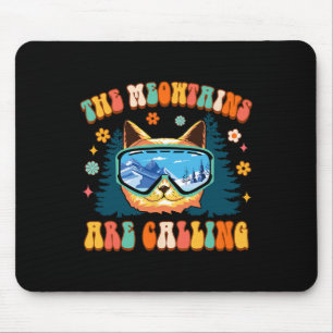 Bergskifahren Liebhaber Snowboard Die Meowtains Si Mousepad