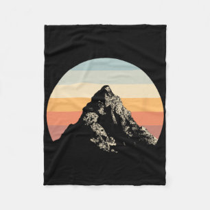 Bergsonnenuntergang Kreis Regenbogen Outdoor Natur Fleecedecke