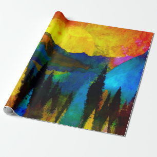 Bergsonneuntergang  geschenkpapier
