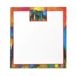 Bergsonneuntergang  notizblock