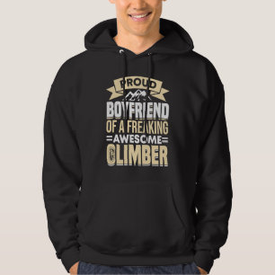 Bergsteigen Felsenklettern Kletterer Freund Hoodie