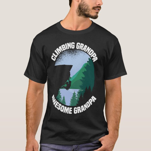 Bergsteigen Klettersteig Klettersteig Großvater Kl T-Shirt (Vorderseite)