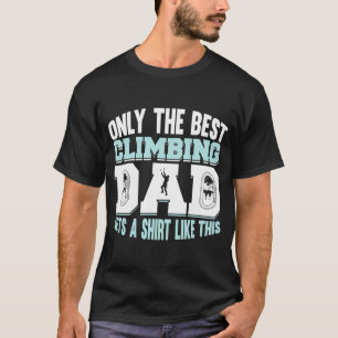 Bergsteigen Klettersteig Klettersteig Vater Klette T-Shirt