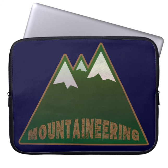 Bergsteigen. Laptopschutzhülle (Vorderseite)
