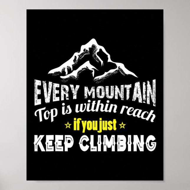 Bergsteigen  poster (Vorne)