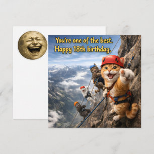 Bergsteigende Katzen zum 18. Geburtstag 