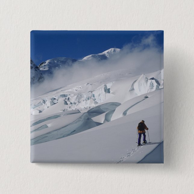 Bergsteiger auf dem Tasman-Gletscher im Berg Button (Vorderseite)
