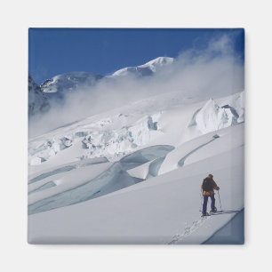 Bergsteiger auf dem Tasman-Gletscher in Mount Magnet