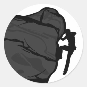 Bergsteiger Bouldering Aufkleber