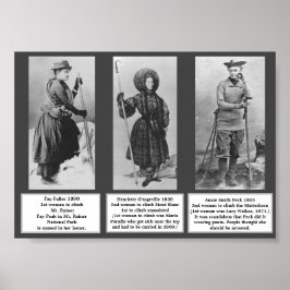 Bergsteiger Female Bergsteiger Peck Fuller Berg Poster
