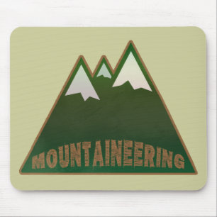 Bergsteiger im Bergstil Mousepad
