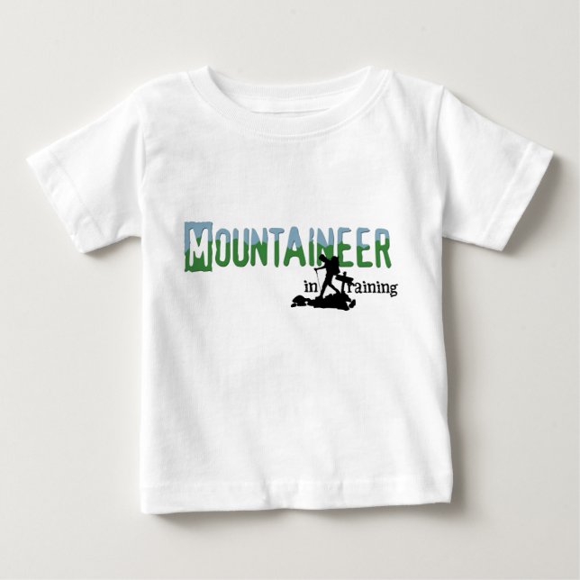 Bergsteiger im Training Baby T-shirt (Vorderseite)