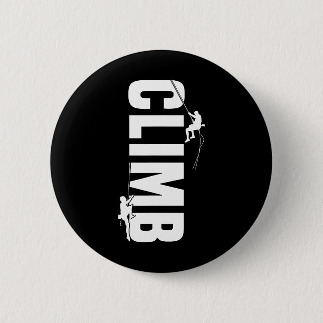 Bergsteiger Outdoor Klettern Bouldering  Button (Vorderseite)