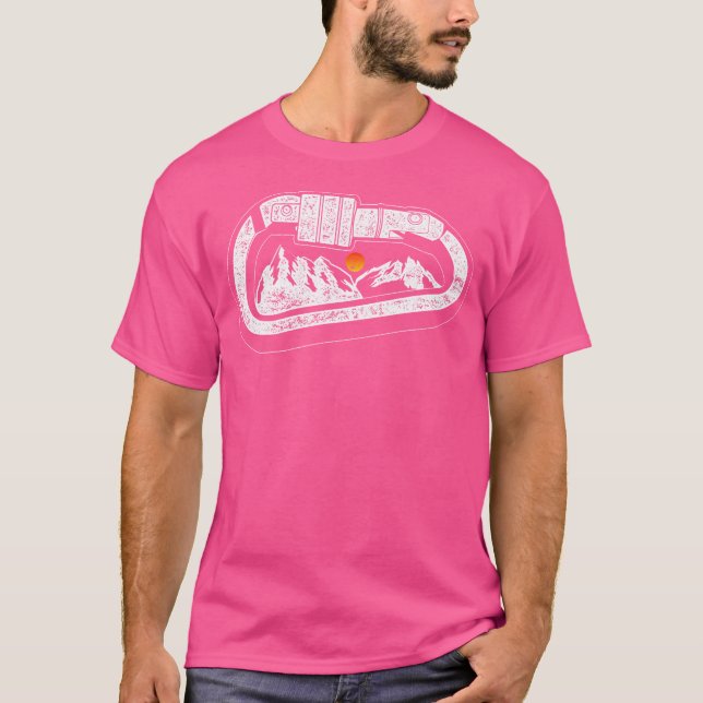 Bergsteiger Sportklettern T-Shirt (Vorderseite)
