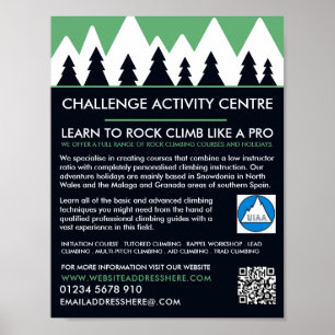 Bergsteiger, Wandern und Klettern, Abenteuer Poster