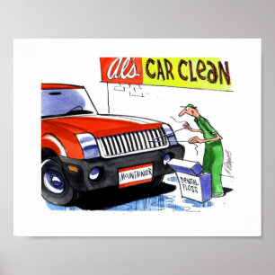 Bergsteiger-Zahnseide Poster