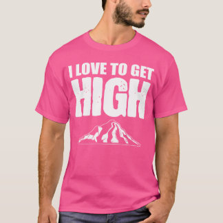 Bergsteigsport Felsenkletterin Mädchen T-Shirt