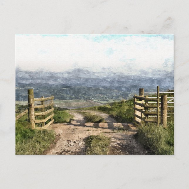 BERGSTRASSE POSTKARTE (Vorderseite)