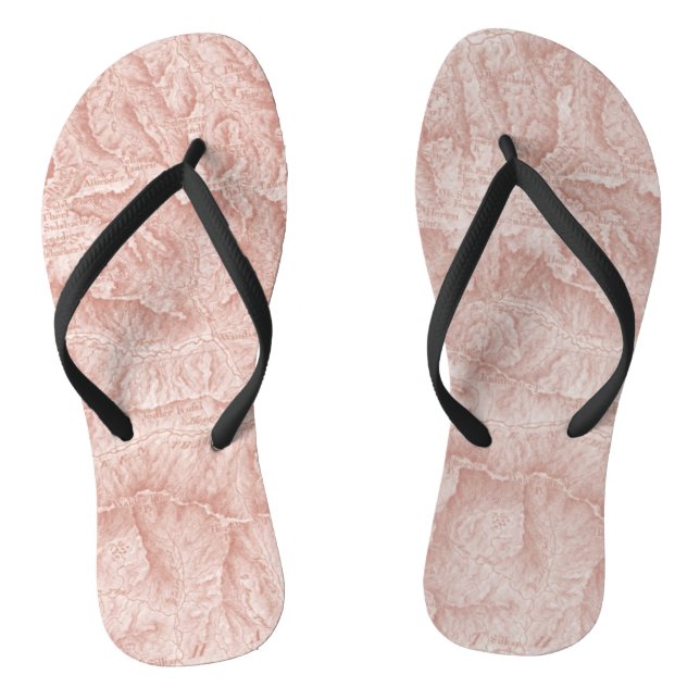 Bergtopographische Karte Flip Flops (Fußbett)