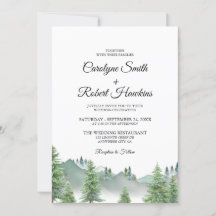 Bergwald in einem Hochzeitspaziergang