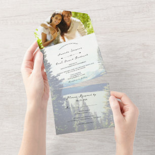 ©Bergwald Waldsee-Hochzeit All In One Einladung