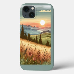 Bergwaldhügel Land Natur iPhone Case