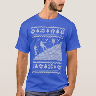 Bergwanderer hässlicher Weihnachtswanderung Xmas S T-Shirt