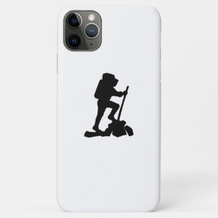 Bergwanderer Schwarze Silhouette Case-Mate iPhone Hülle
