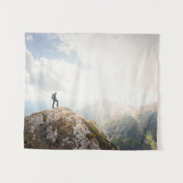 Bergwanderer Wandteppich