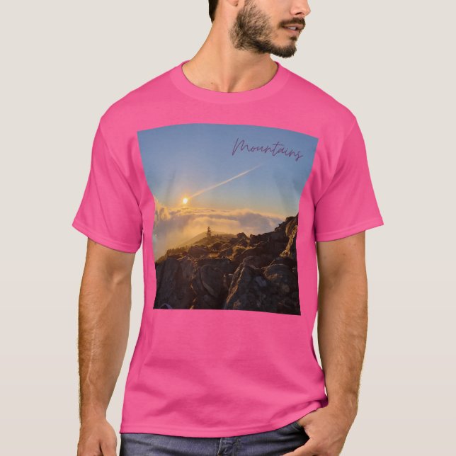 Bergwandern Bergsee-Zauber T-Shirt (Vorderseite)