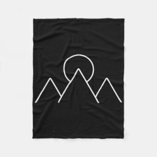Bergwandern Camping Minimalsimus Geometrisch Gif Fleecedecke