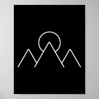 Bergwandern Camping Minimalsimus Geometrisch Gif