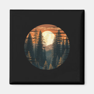 Bergwandern Klettern Outdoor Natur Wald Männer Magnet