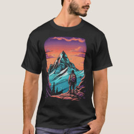 Bergwandern Sonnenuntergang T-Shirt