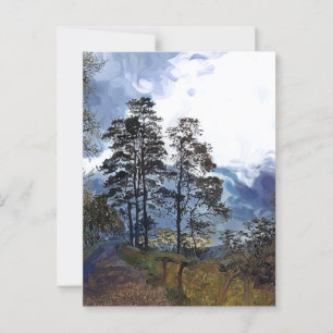 BERGWANDERUNG POSTKARTE