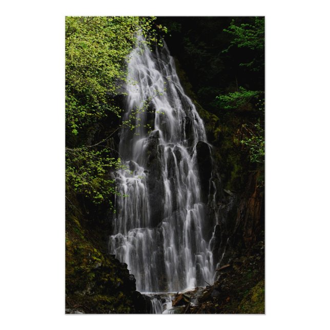 Bergwasserfall Fotodruck (Vorne)