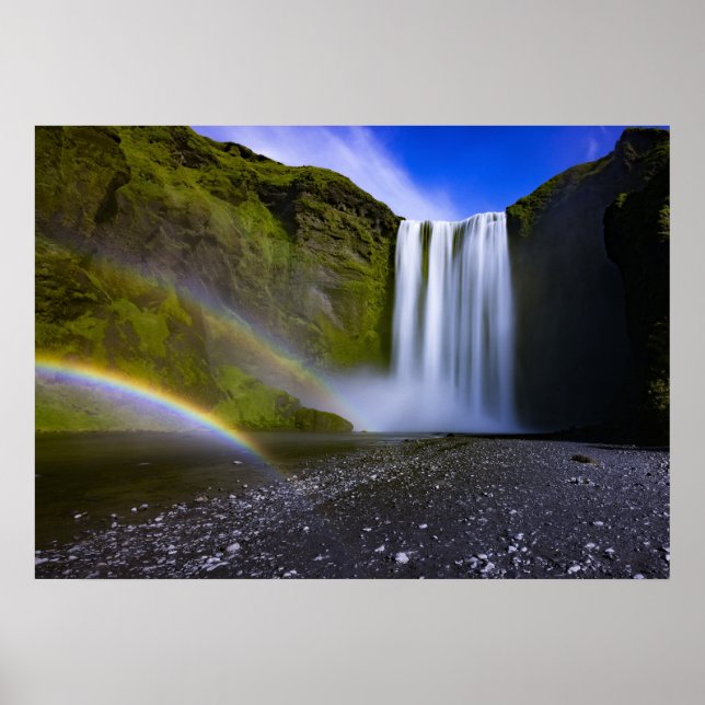 Bergwasserfall Poster (Vorne)