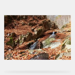 Bergwasserfall - Wilde Natur Rumänien Acrylschild