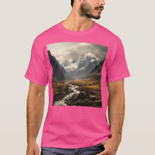 Bergwelt Cinematic mit fließendem Wasser lo T-Shirt