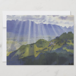 Bergwelt in der Schweiz Karte