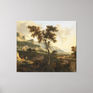 Bergwelt, Jan Hackaert, 1660 - 1685 Leinwanddruck