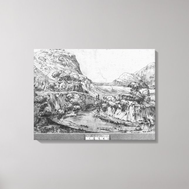 Bergwelt Leinwanddruck (Vorderseite)