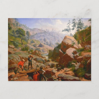 Bergwerk in Sierra - 1851/1852 Postkarte