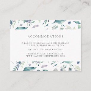 Bergwiese   Hochzeitshotel Unterkunft Begleitkarte