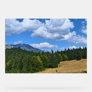 Bergwiesenlandschaft - Wilde Natur Rumänien Acrylschild
