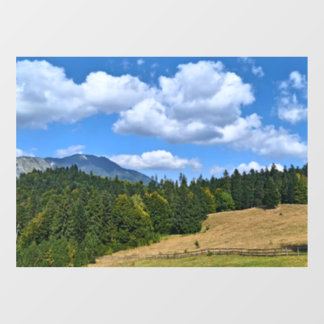 Bergwiesenlandschaft - Wilde Natur Rumänien Fensteraufkleber