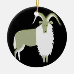 Bergziege, hinzufügen, bearbeiten keramik ornament